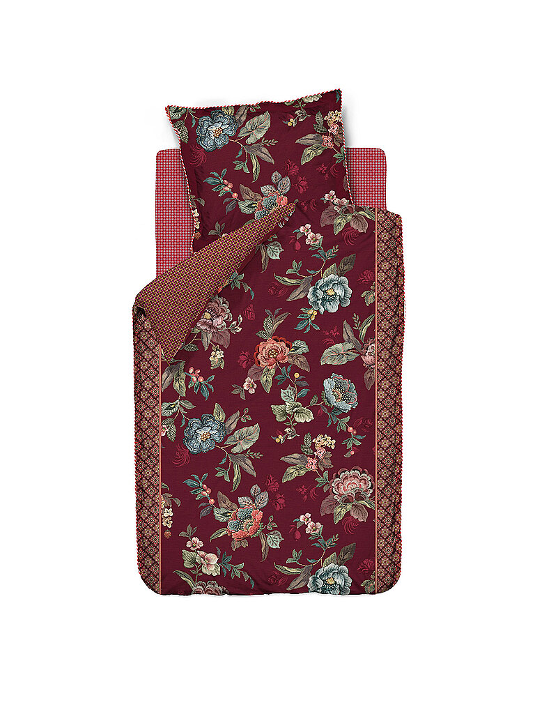 PIP STUDIO Perkal Bettwäsche Poppy Stitch 70x90cm/140x200cm  rot