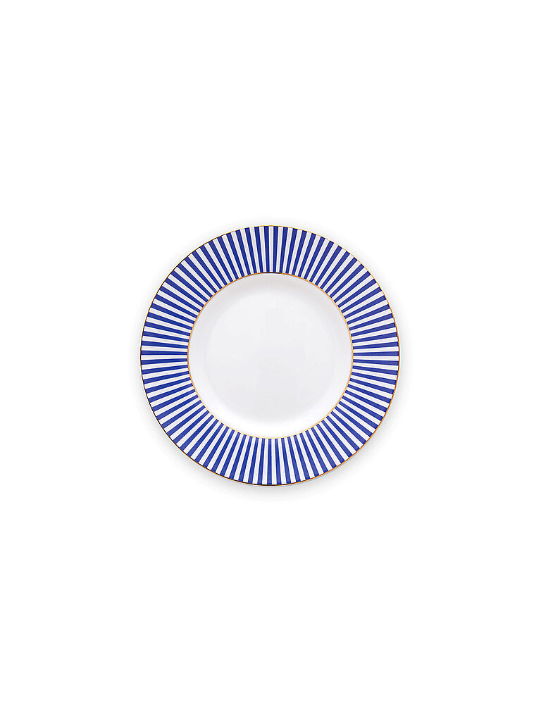 PIP STUDIO Petit Four Teller 12cm Royal Stripes  blau