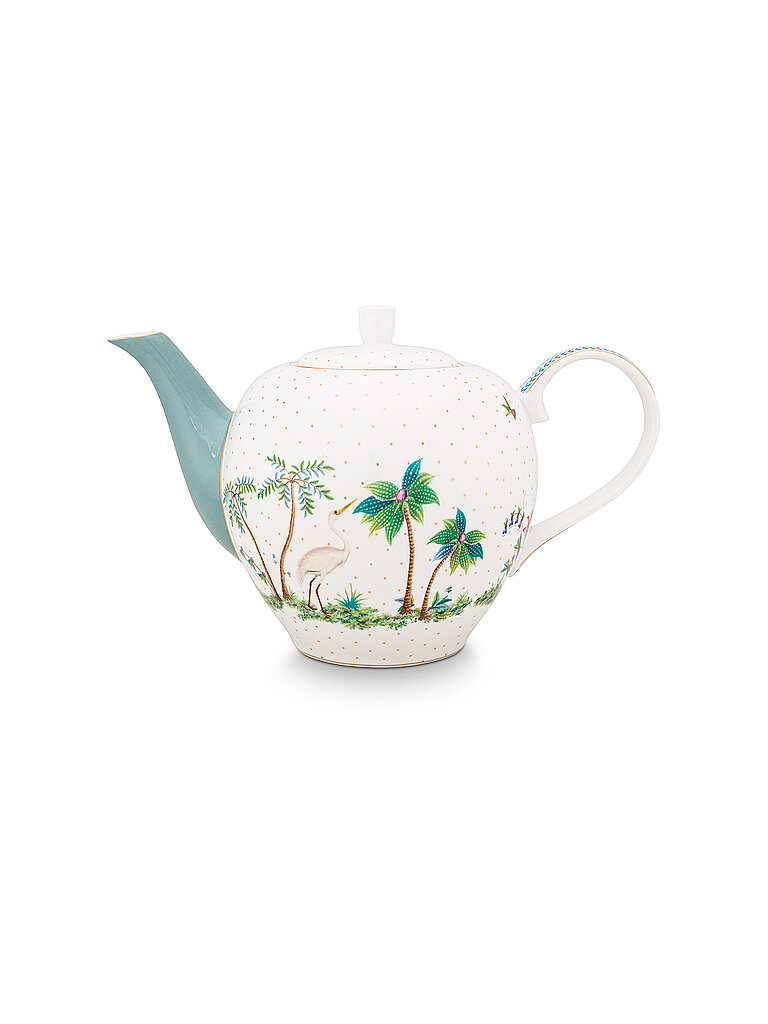 PIP STUDIO Teekanne L 1,6l  Jolie Dots Gold weiß