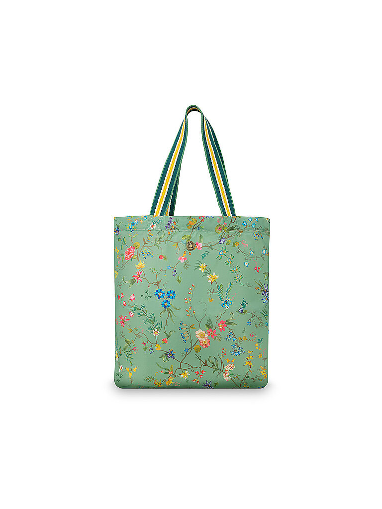 PIP STUDIO Faltbare Tasche - Shopper Petites Fleurs 48x35x15cm  grün