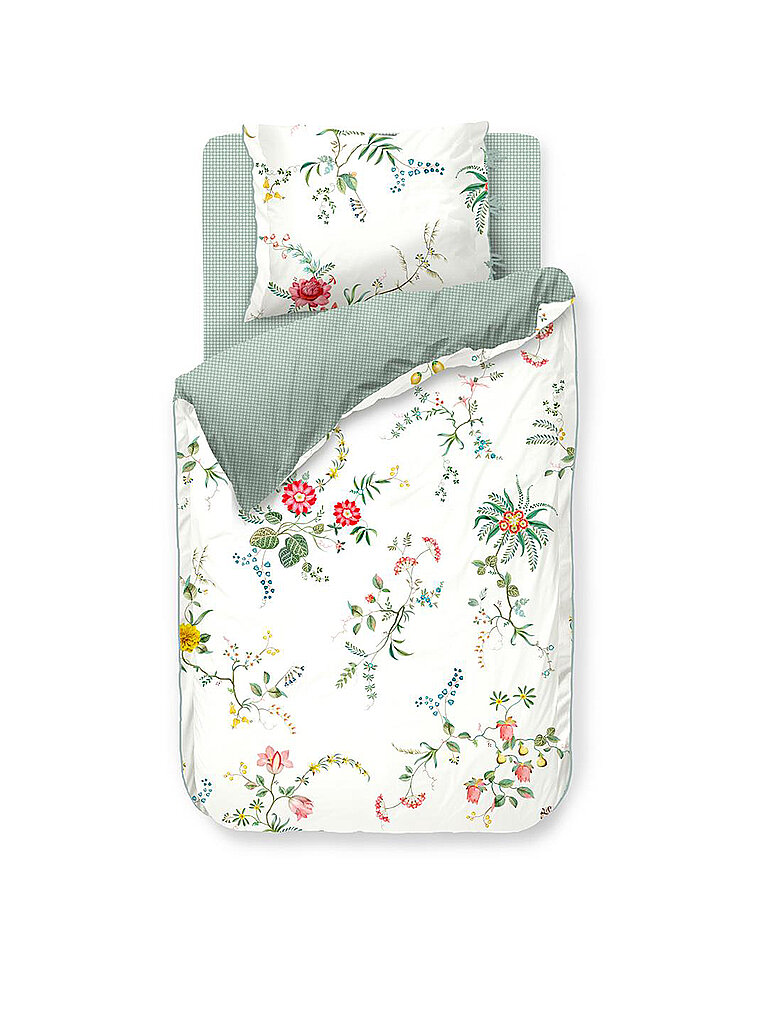 PIP STUDIO Perkal Bettwäsche Fleur Grandeur 70x90cm / 140x200cm Weiss weiß