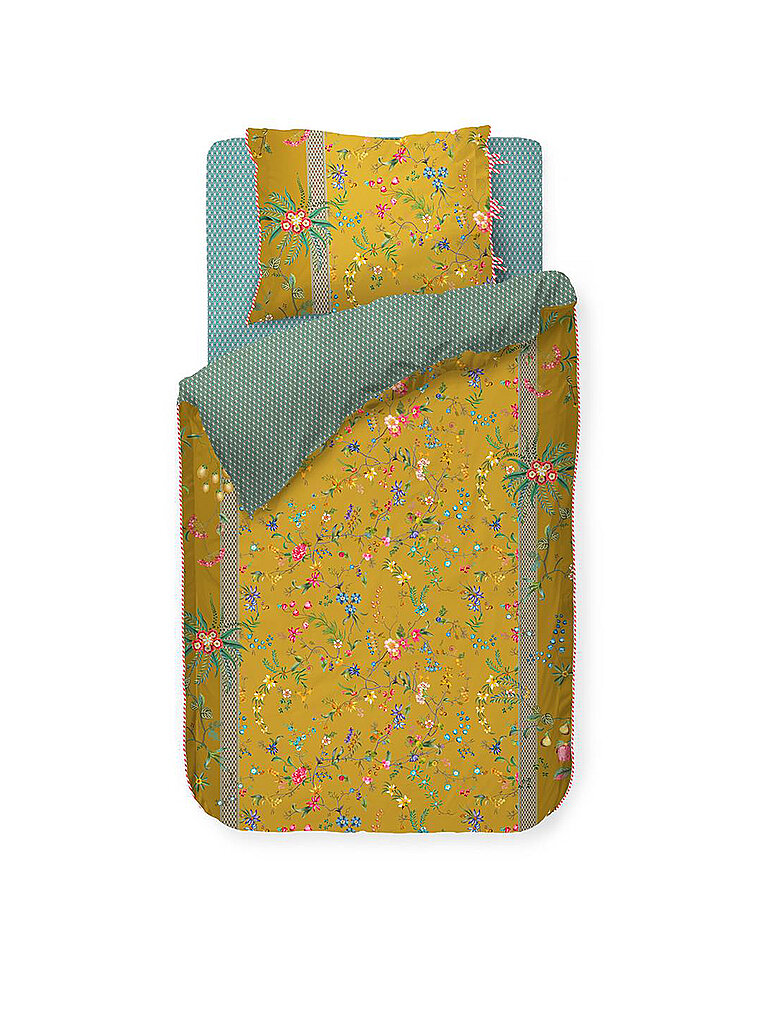 PIP STUDIO Perkal Bettwäsche Petites Fleurs 70x90cm / 140x200cm Gelb gelb