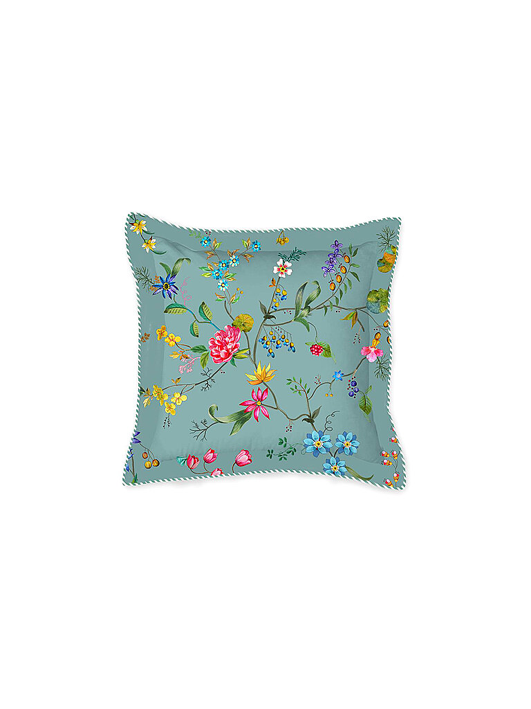 PIP STUDIO Zierkissen gefüllt Petit Fleurs 45x45cm Blau petrol