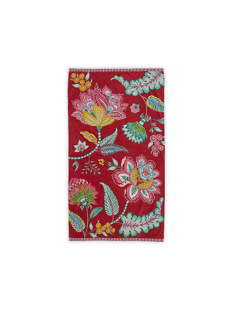 PIP STUDIO Velours Strandtuch Jambo 100x180cm Rot gelb