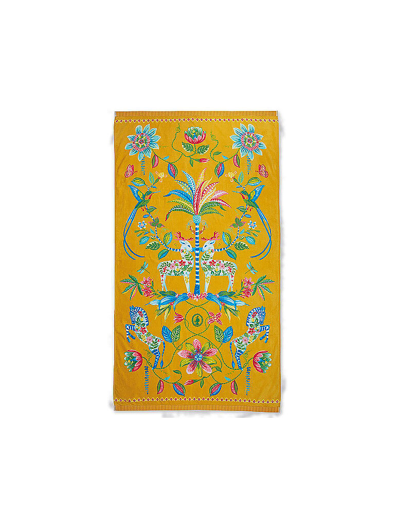 PIP STUDIO Velours Strandtuch Curio 100x180cm Gelb gelb