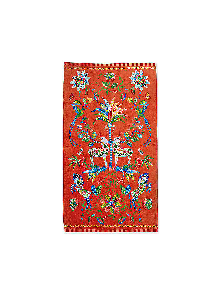 PIP STUDIO Velours Strandtuch Curio 100x180cm Orange orange