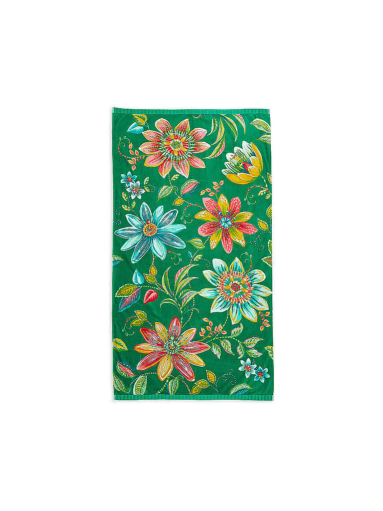 PIP STUDIO Velours Strandtuch Exoticana 100x180cm Grün grün