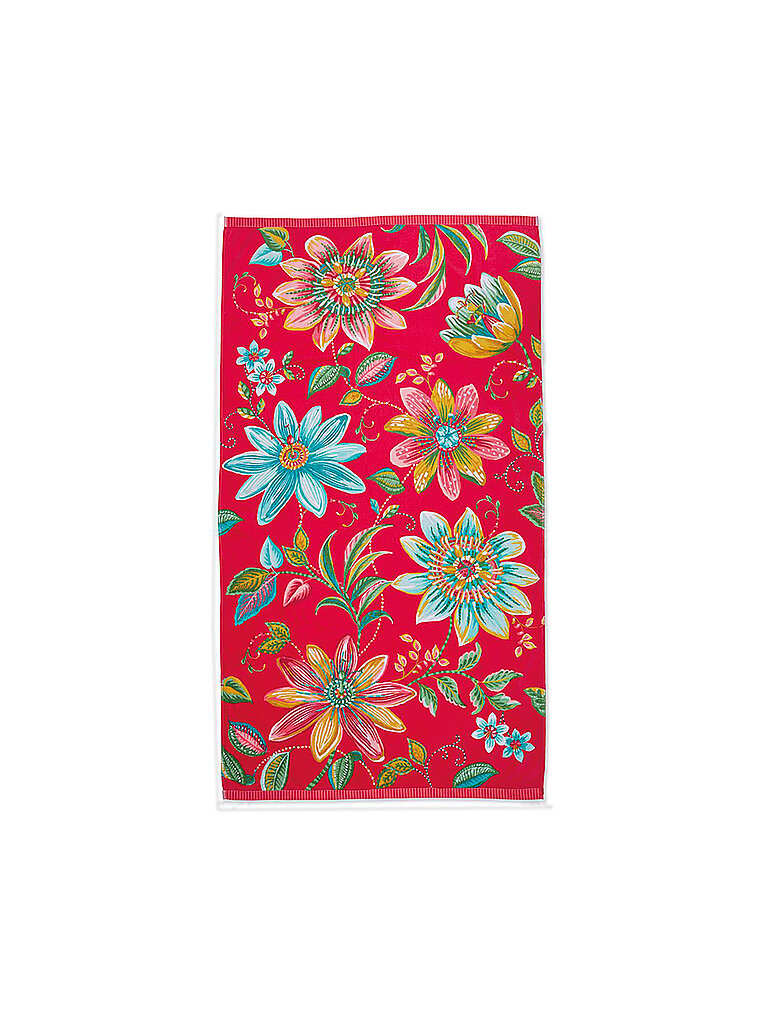 PIP STUDIO Velours Strandtuch Exoticana 100x180cm Pink pink