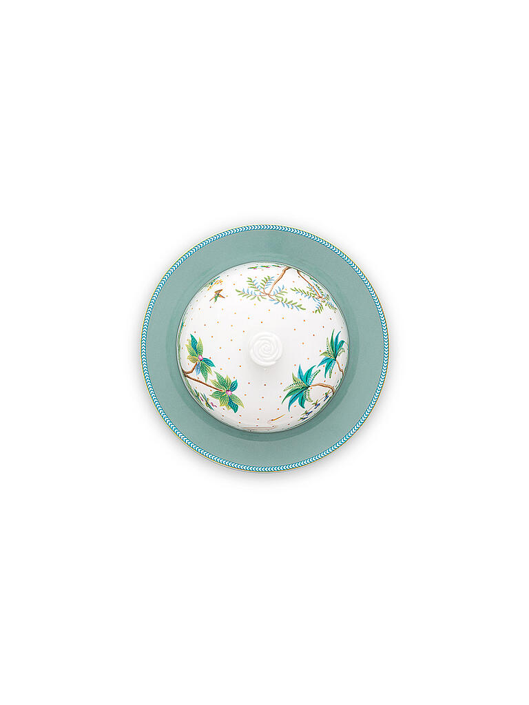PIP STUDIO | Butterdose rund 17,8cm  Jolie Dots Gold | weiss