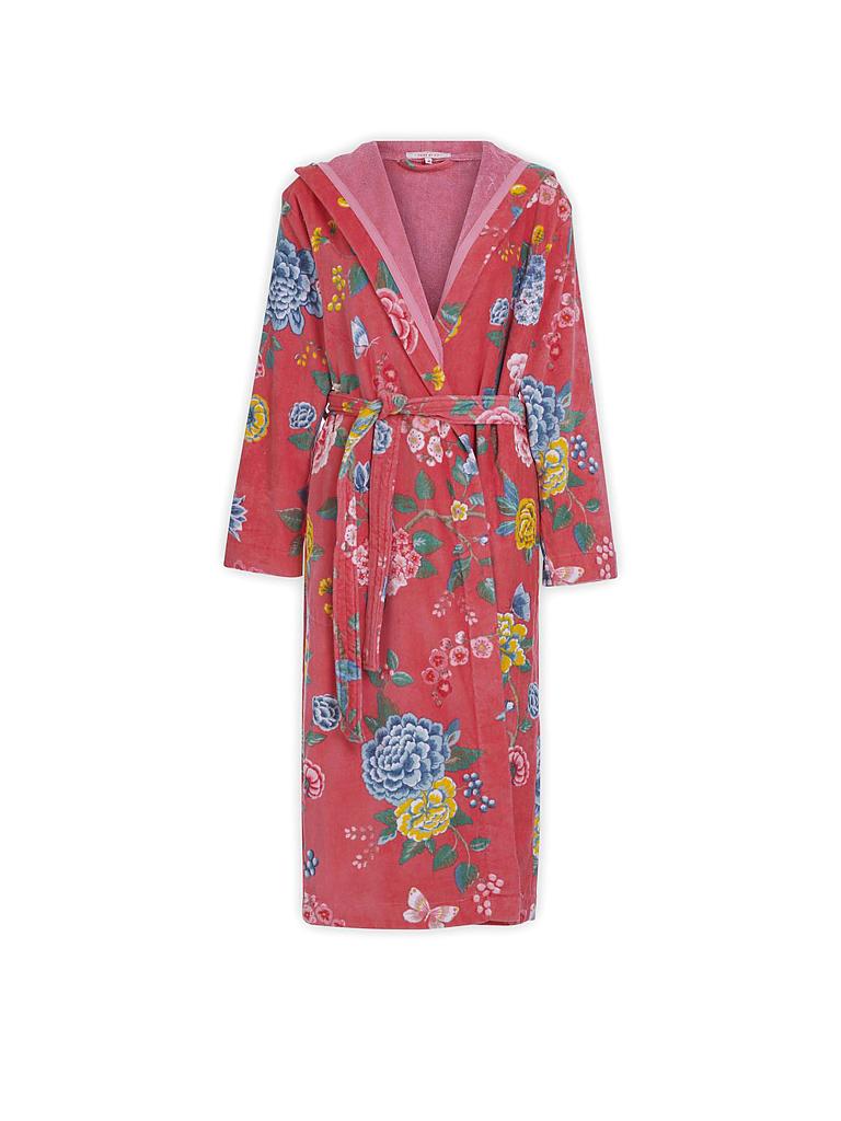 bademantel damen lang rot