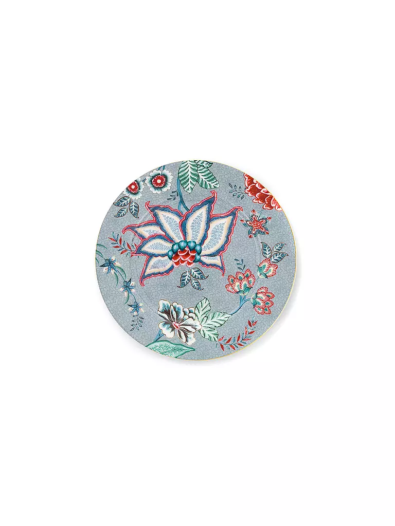 PIP STUDIO | Dessertteller 17cm FLOWER FESTIVAL Light Blue | hellblau