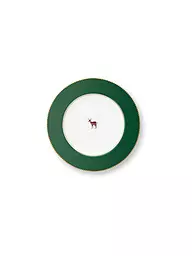 PIP STUDIO | Dessertteller 17cm LOVE BIRDS Dark Green | dunkelgrün
