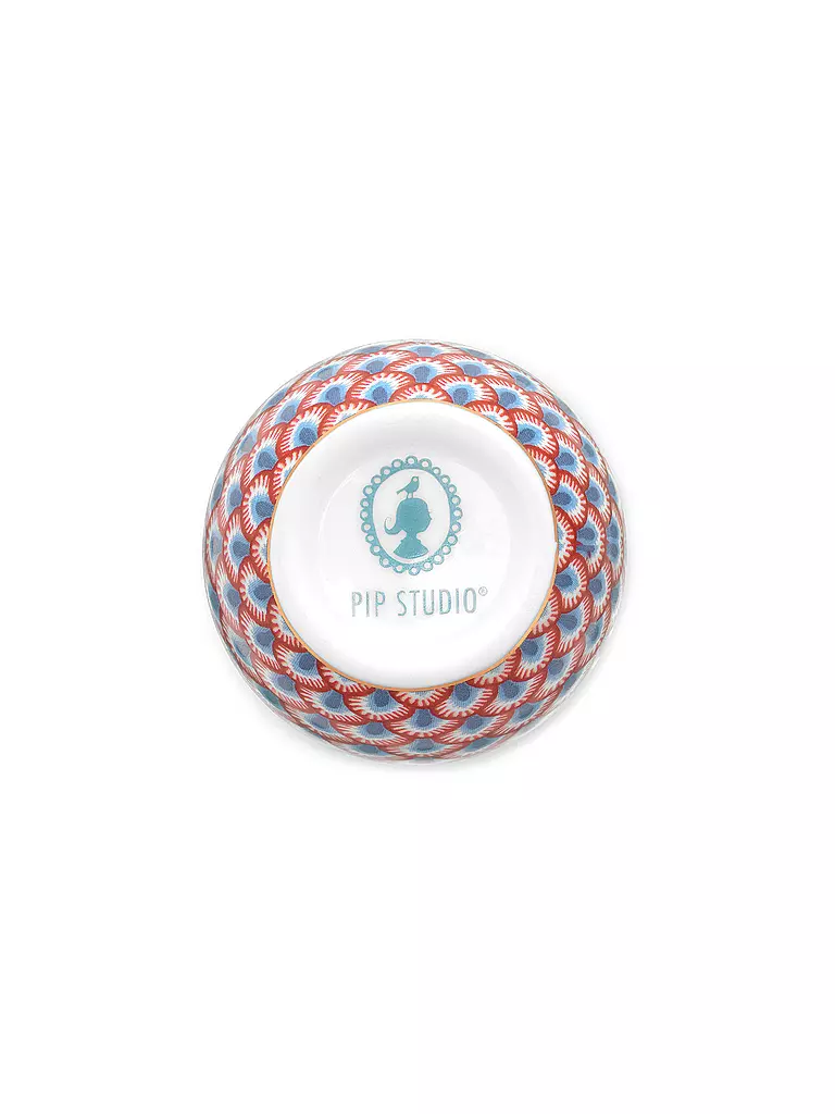 PIP STUDIO | Eierbecher 4,5cm FLOWER FESTIVAL Red Light Blue | hellblau