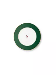 PIP STUDIO | Frühstücksteller 21cm LOVE BIRDS Dark Green | dunkelgrün