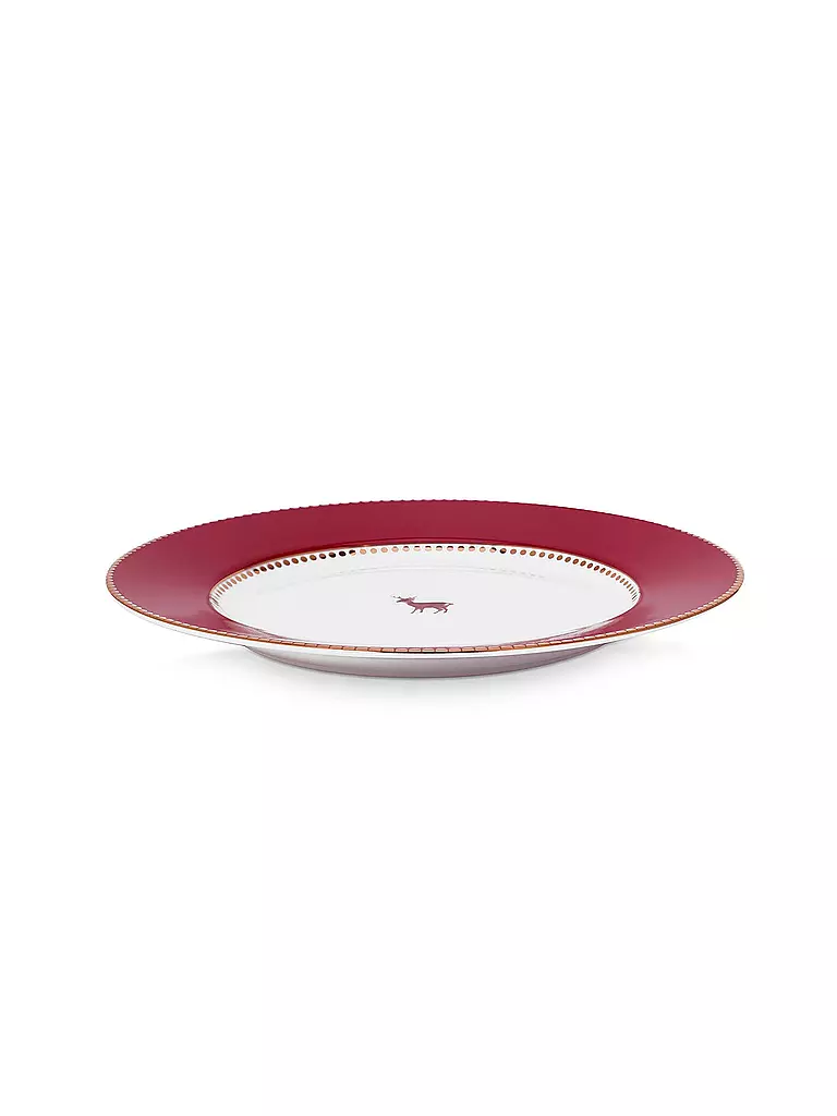 PIP STUDIO | Frühstücksteller 21cm LOVE BIRDS Dark Red | 