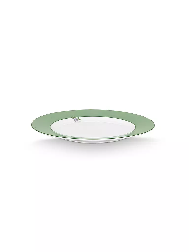 PIP STUDIO | Frühstücksteller groß LILY & LOTUS 23cm Uni Light Green | lila