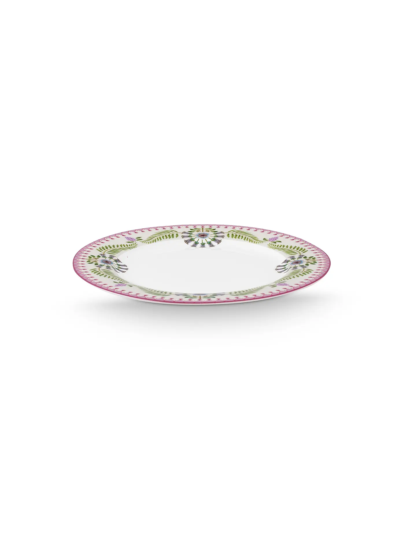 PIP STUDIO | Frühstücksteller gross LILY & LOTUS 23cm Off White | lila