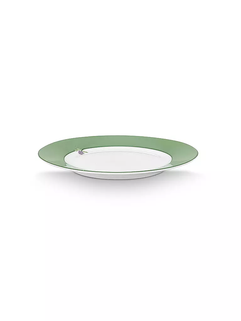 PIP STUDIO | Frühstücksteller klein LILY & LOTUS 21cm Uni Light Green | lila