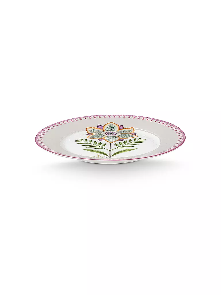 PIP STUDIO | Frühstücksteller klein LILY & LOTUS 21cm Off White | lila