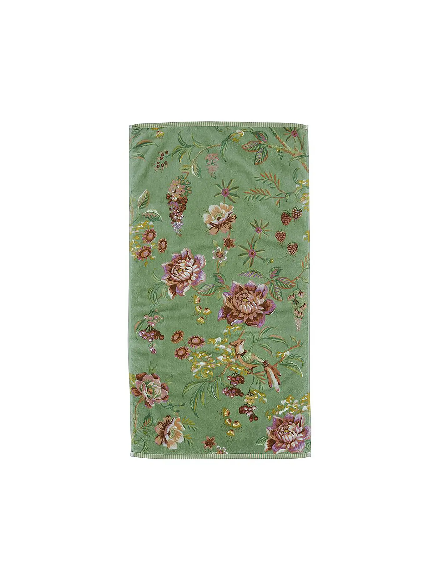 PIP STUDIO | Handtuch 55x100cm SECRET GARDEN Khaki  | grün