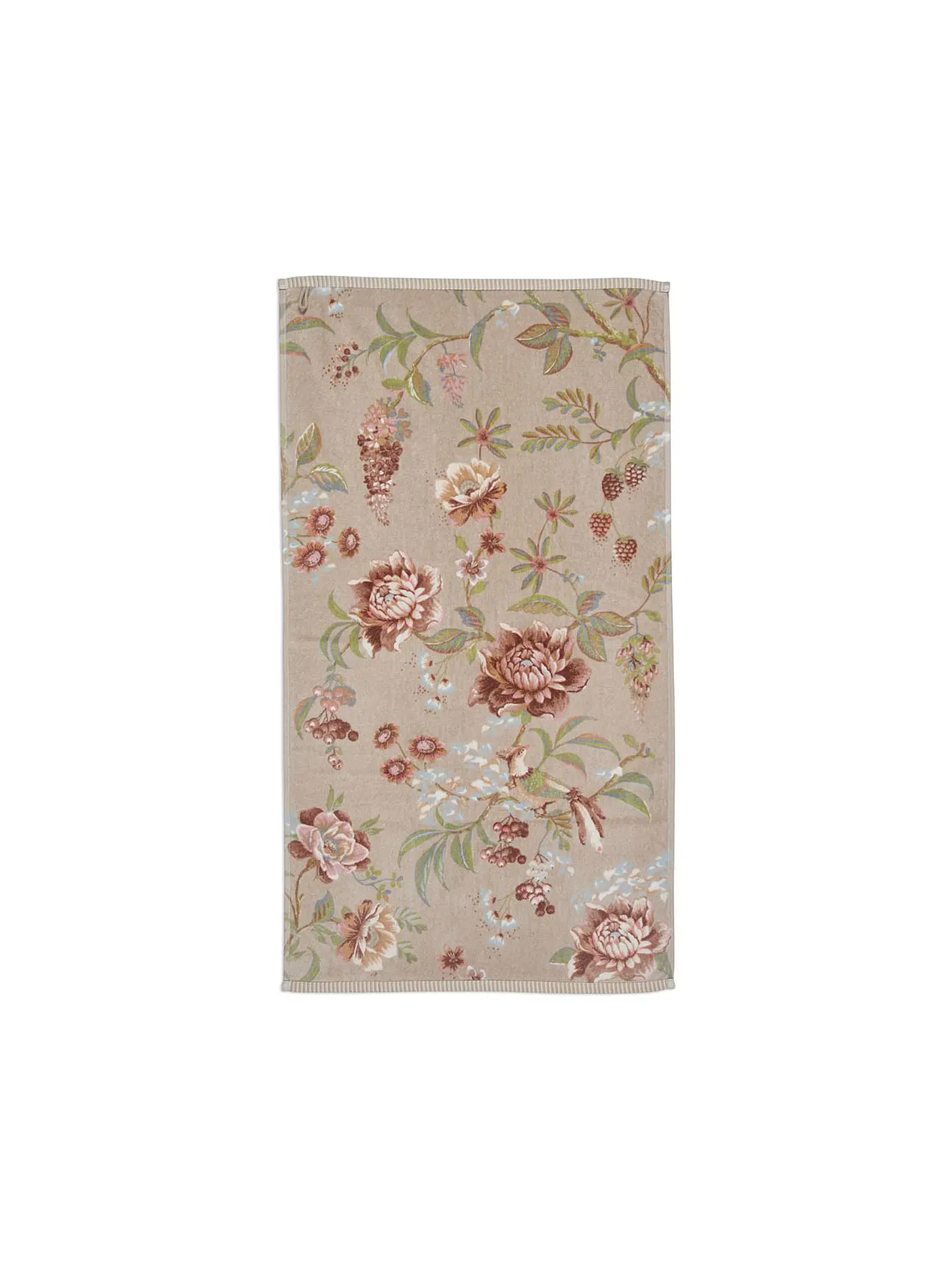 PIP STUDIO | Handtuch 55x100cm SECRET GARDEN Khaki  | hellbraun