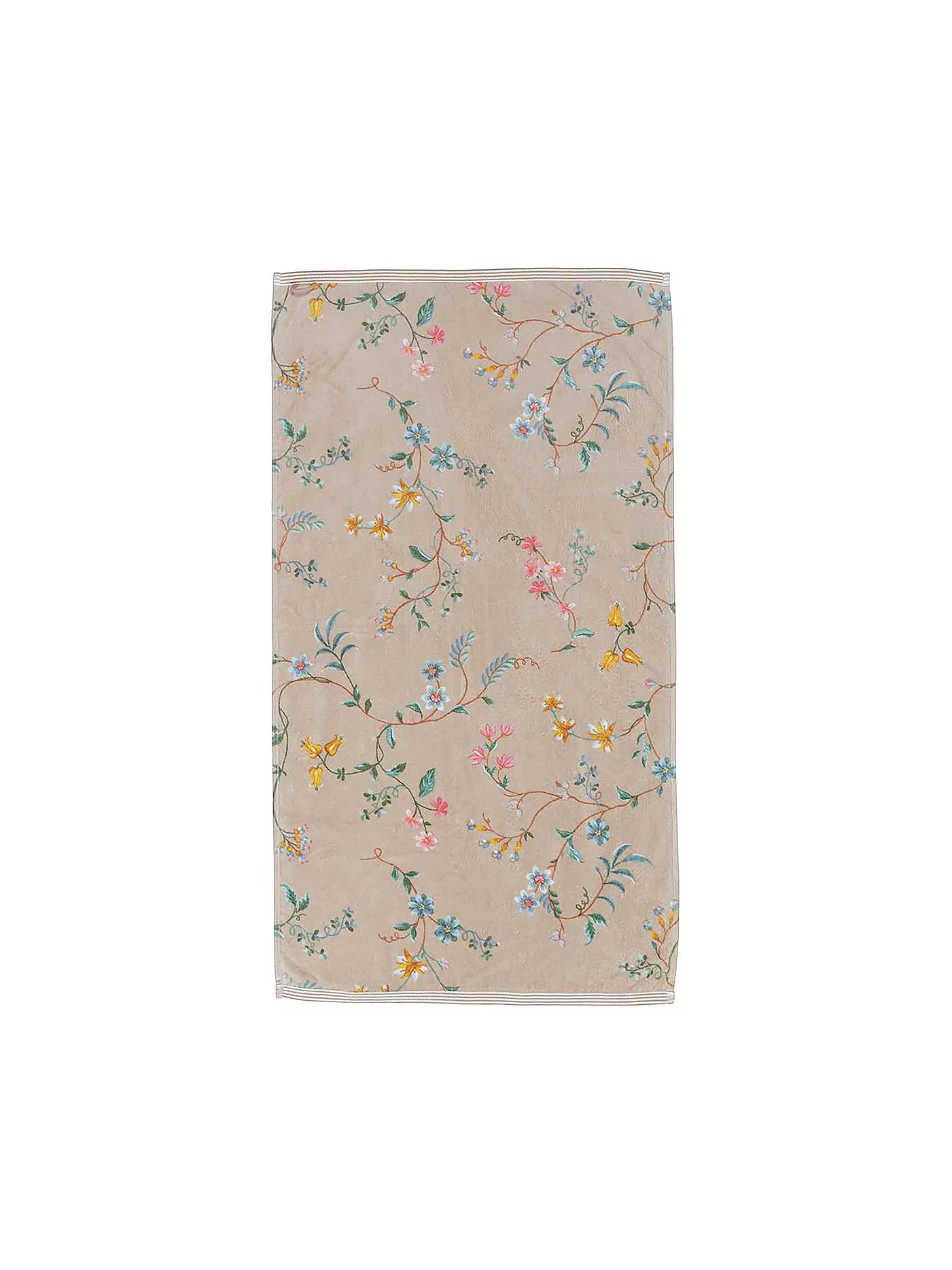 PIP STUDIO | Handtuch LES FLEURS 55x100cm Khaki | hellbraun