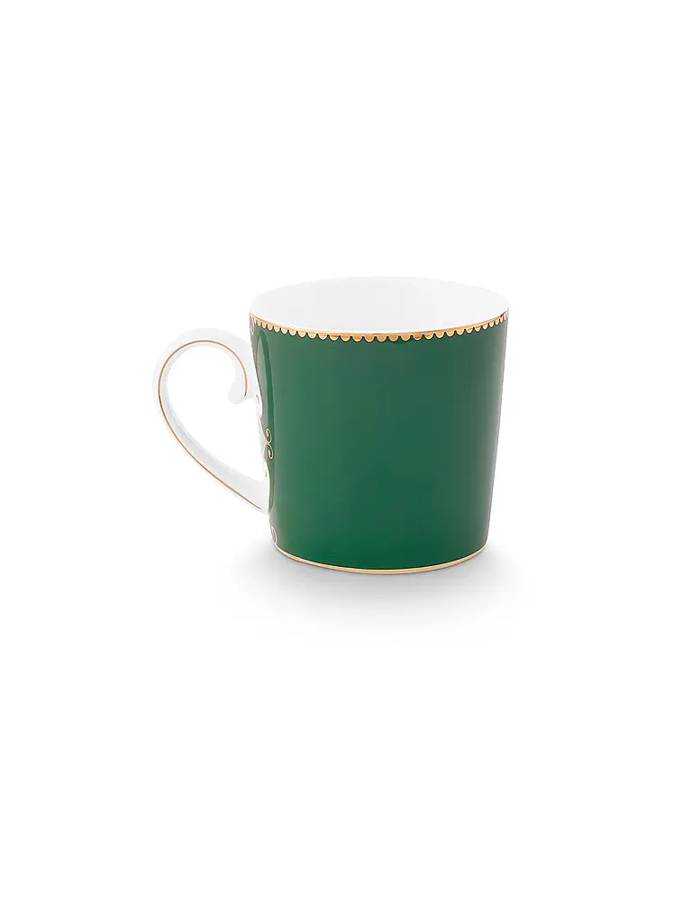PIP STUDIO | Henkelbecher klein LOVE BIRDS MEDALLION Dark Green | dunkelgrün