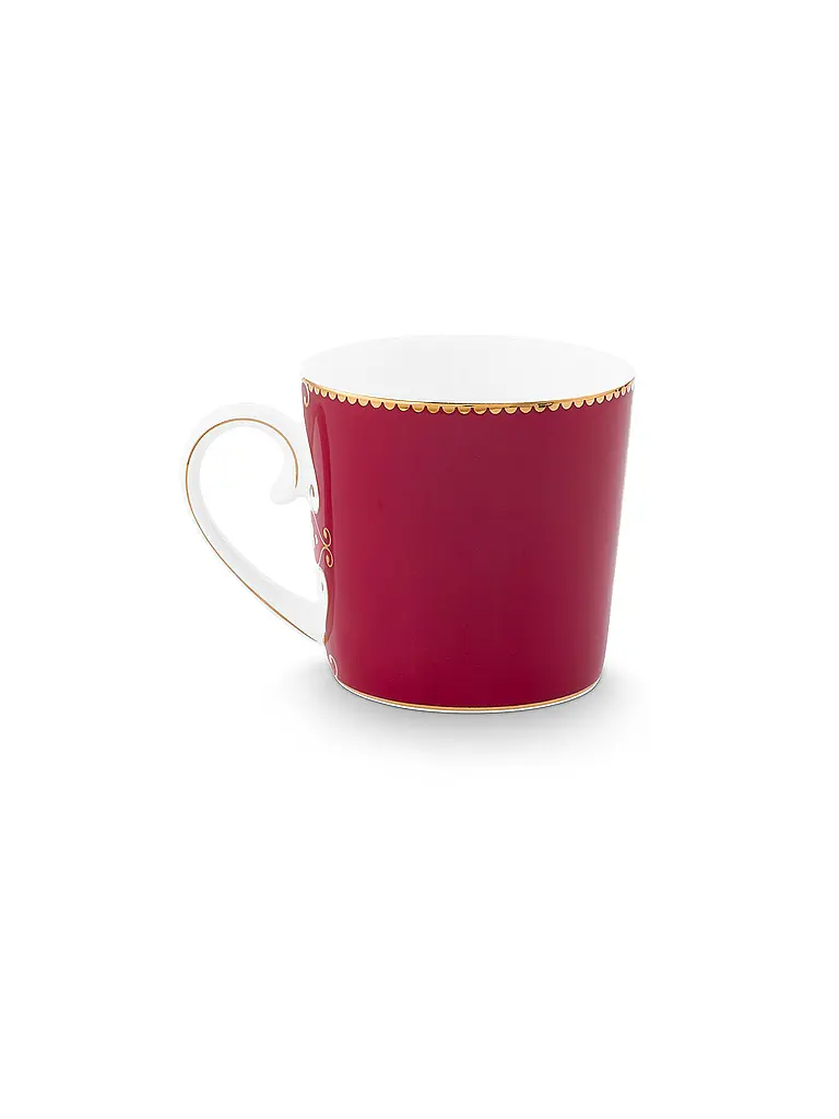 PIP STUDIO | Henkelbecher klein LOVE BIRDS MEDALLION Dark Red | dunkelrot