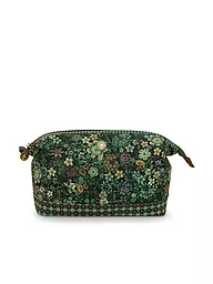 PIP STUDIO | Kosmetiktasche  PURSE COOPER Large 26x18x12cm Tutti I Fiori | dunkelgrün