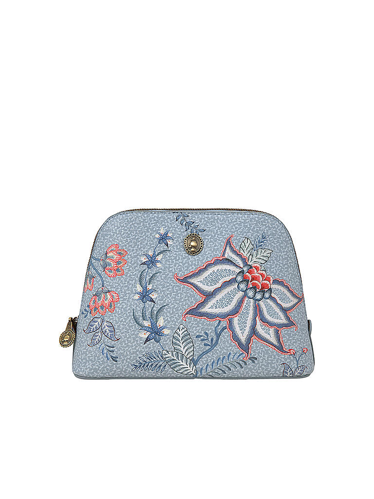 PIP STUDIO | Kosmetiktasche Flower Festival M Light Blue | hellblau