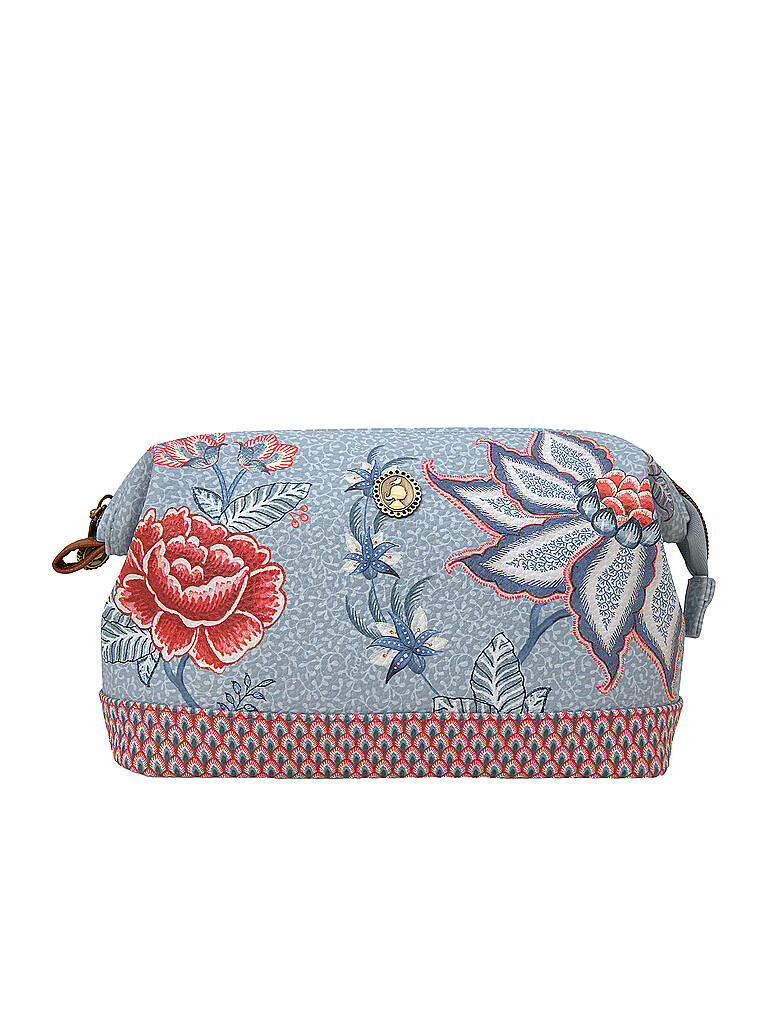 PIP STUDIO | Kosmetiktasche Flower Festival M Light Blue | hellblau