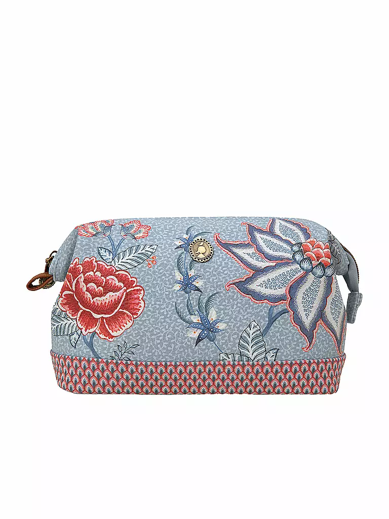 PIP STUDIO | Kosmetiktasche Flower Festival M Light Blue | hellblau