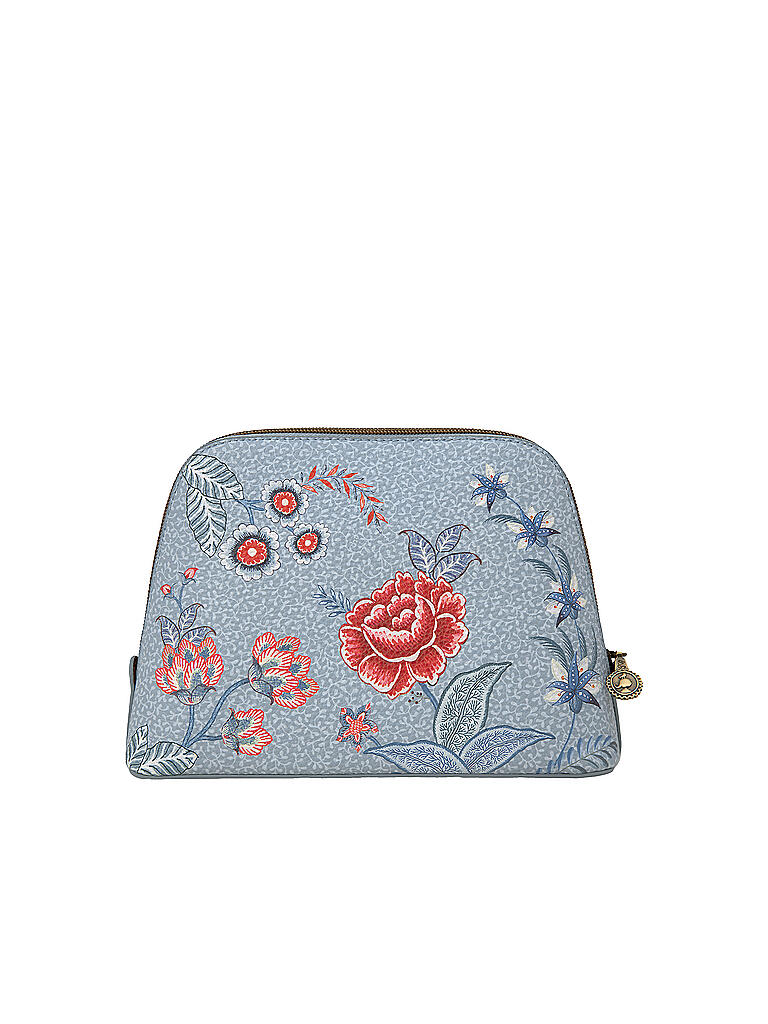 PIP STUDIO | Kosmetiktasche Flower Festival M Light Blue | hellblau