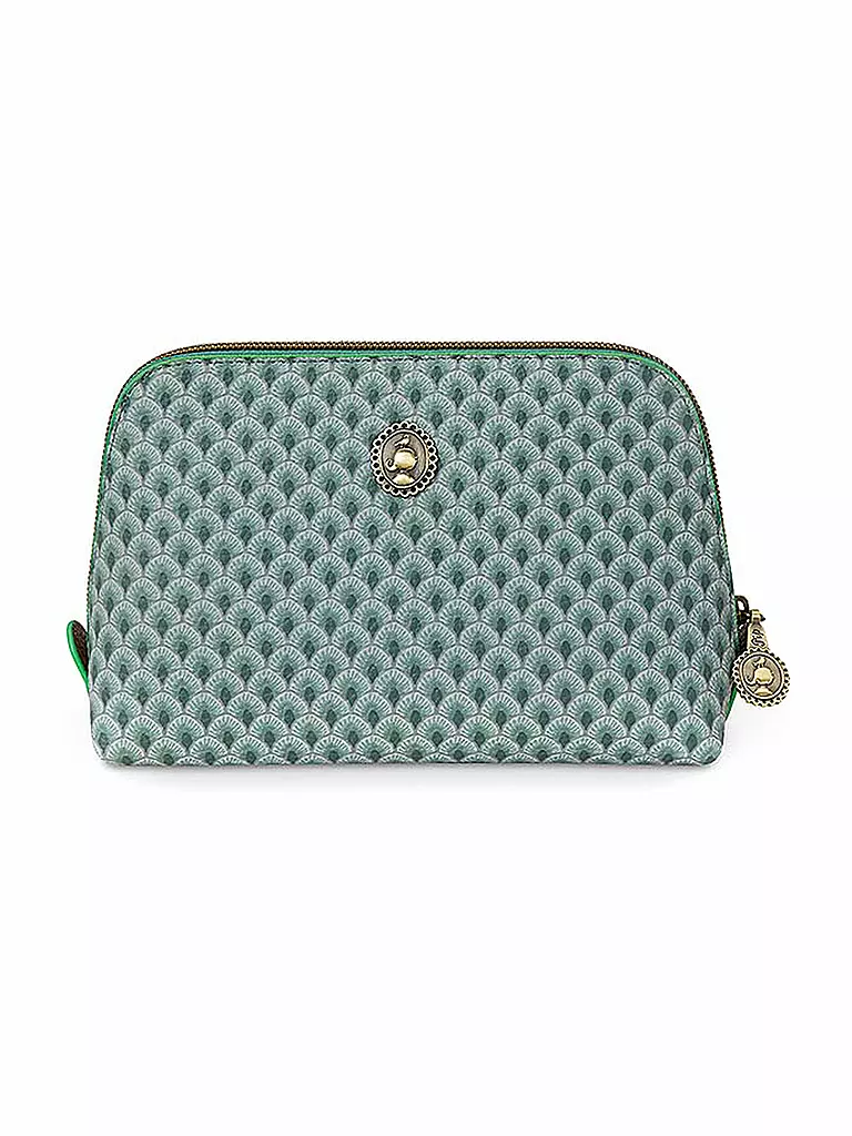 PIP STUDIO | Kosmetiktasche TRIANGLE SUKI 15x12x6cm green | hellgrün
