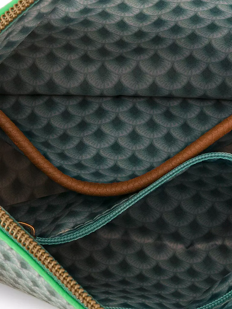 PIP STUDIO | Kosmetiktasche TRIANGLE SUKI 15x12x6cm green | hellgrün
