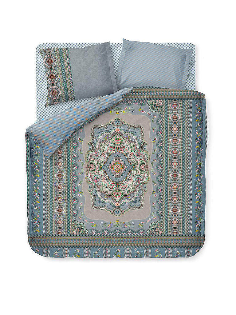 PIP STUDIO | Perkal Bettwäsche  Majorelle Carpet 2x 70x90cm / 200x200cm Blue | blau