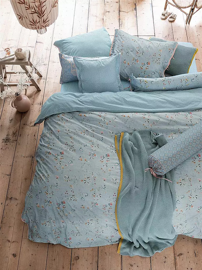 PIP STUDIO | Perkal Bettwäsche 2x 70x90cm / 200x200cm Light Blue | hellblau