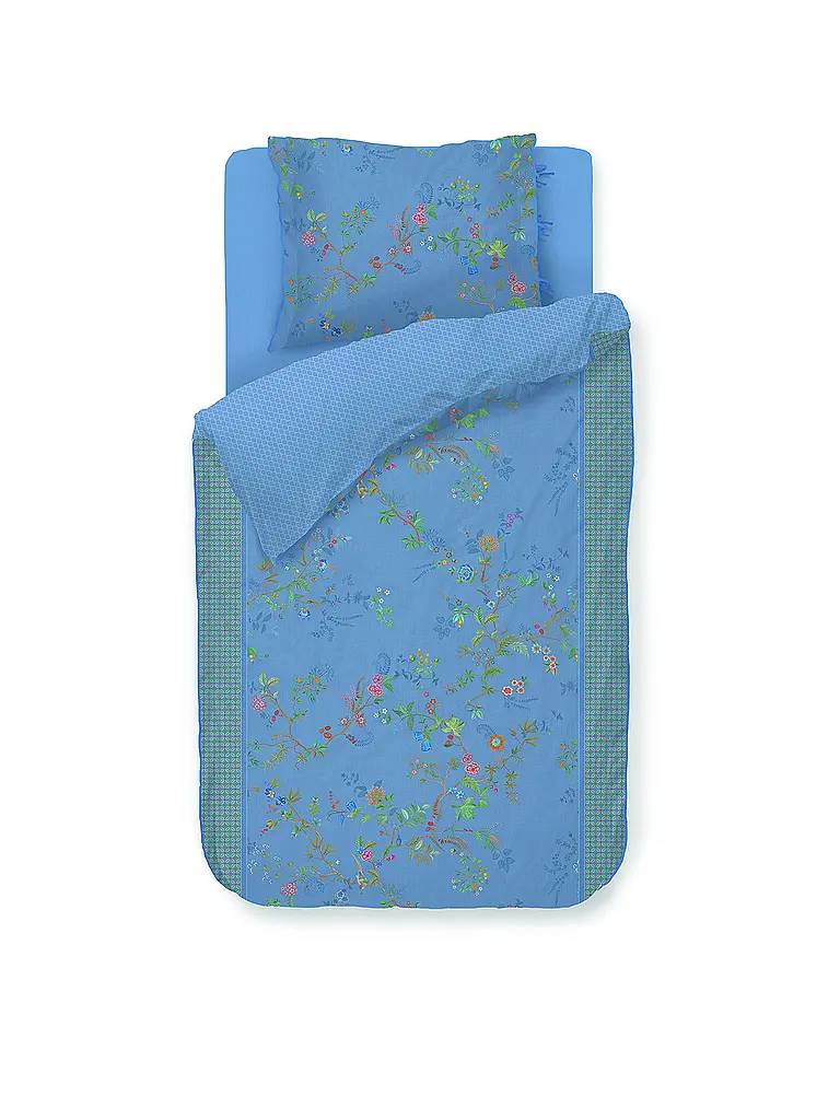 PIP STUDIO | Perkal Bettwäsche BUSTANI 70x90cm/140x200cm Blue | hellblau