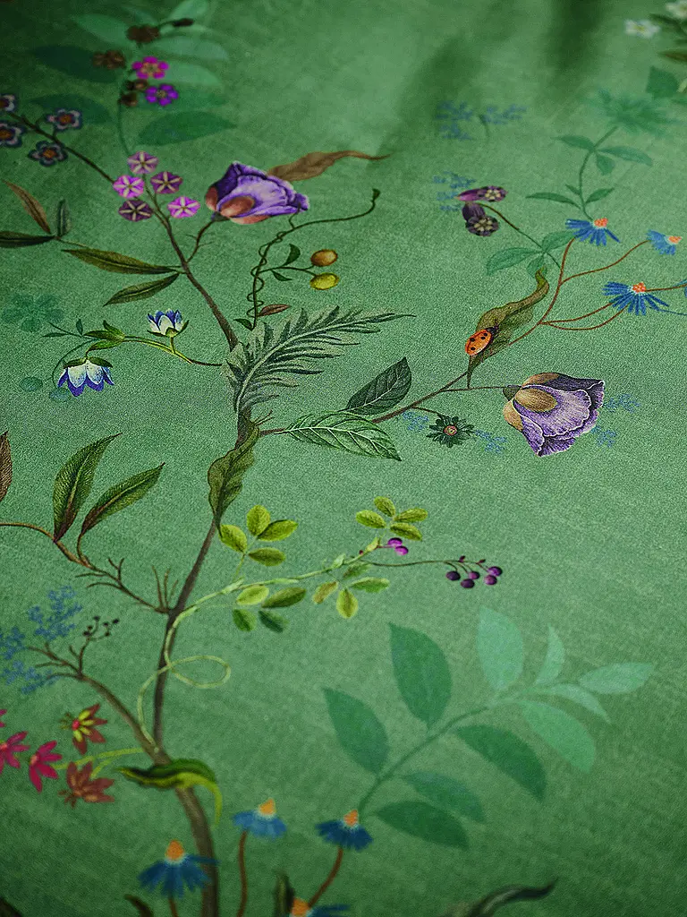PIP STUDIO | Perkal Bettwäsche BUSTANI 70x90cm/140x200cm Green  | dunkelgrün