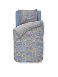 PIP STUDIO | Perkal Bettwäsche JABALI FLOWER 70x90cm / 140x200cm Blau | blau