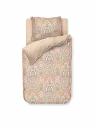 PIP STUDIO | Perkal Bettwäsche JABALI FLOWER 70x90cm / 140x200cm Blau | rosa