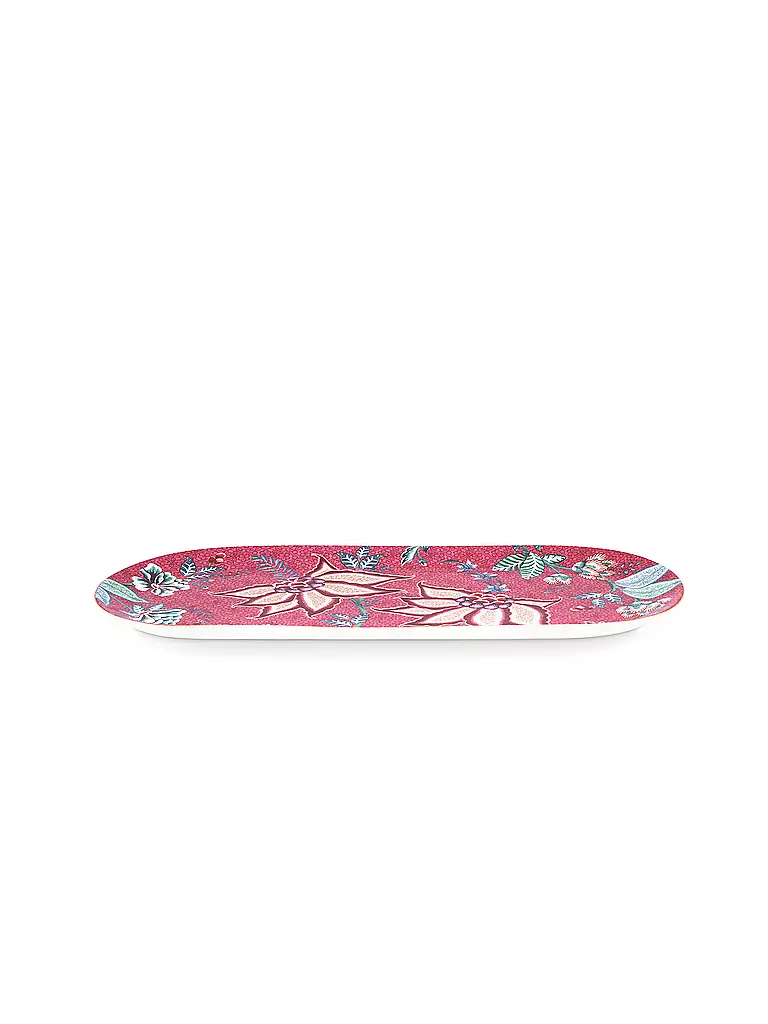 PIP STUDIO | Platte oval 33,3x15cm Flower Festival Dark Pink | beere