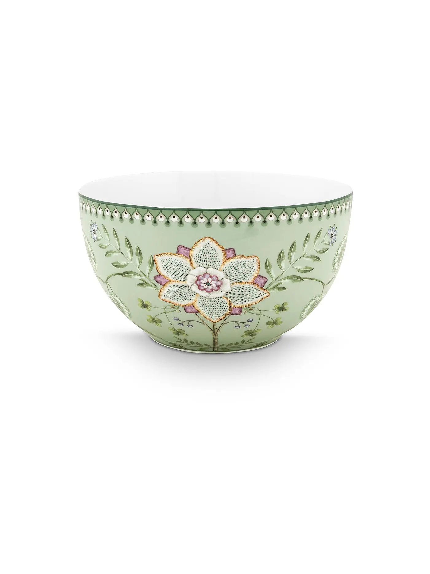 PIP STUDIO | Schale LILY & LOTUS 18cm Off White | hellgrün