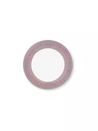 PIP STUDIO | Speiseteller 26,5cm FLOWER FESTIVAL Red Light Blue | hellblau