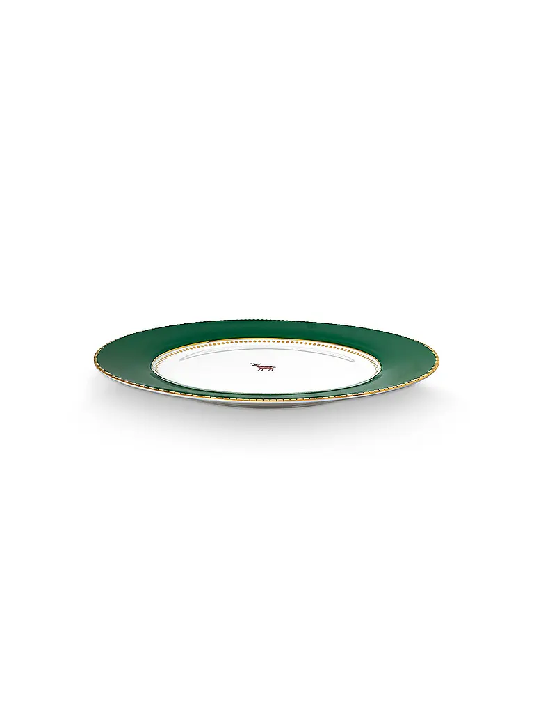 PIP STUDIO | Speiseteller 26,5cm LOVE BIRDS Dark Green | dunkelgrün