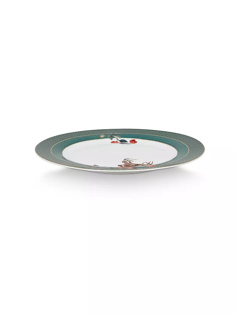 PIP STUDIO | Speiseteller 26,5cm WINTER WONDERLAND Deer Green | petrol