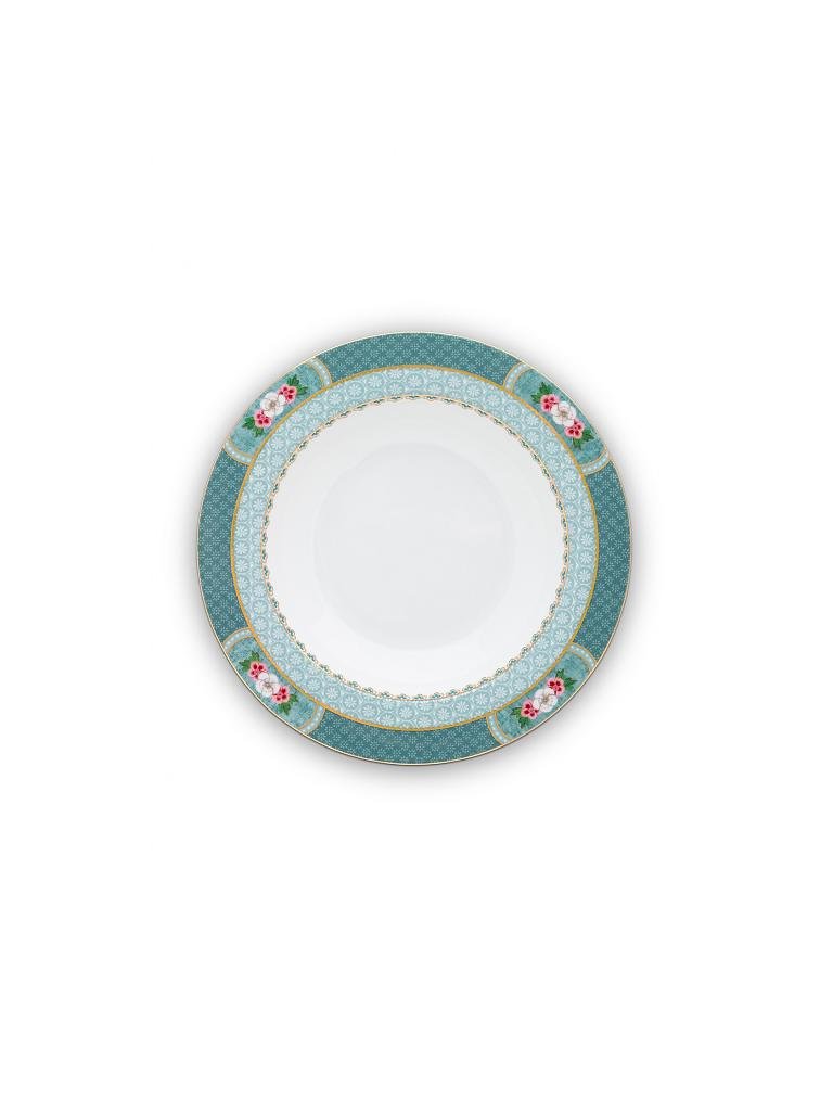 PIP STUDIO | Suppenteller 21,5cm "Blushing Birds"  | türkis