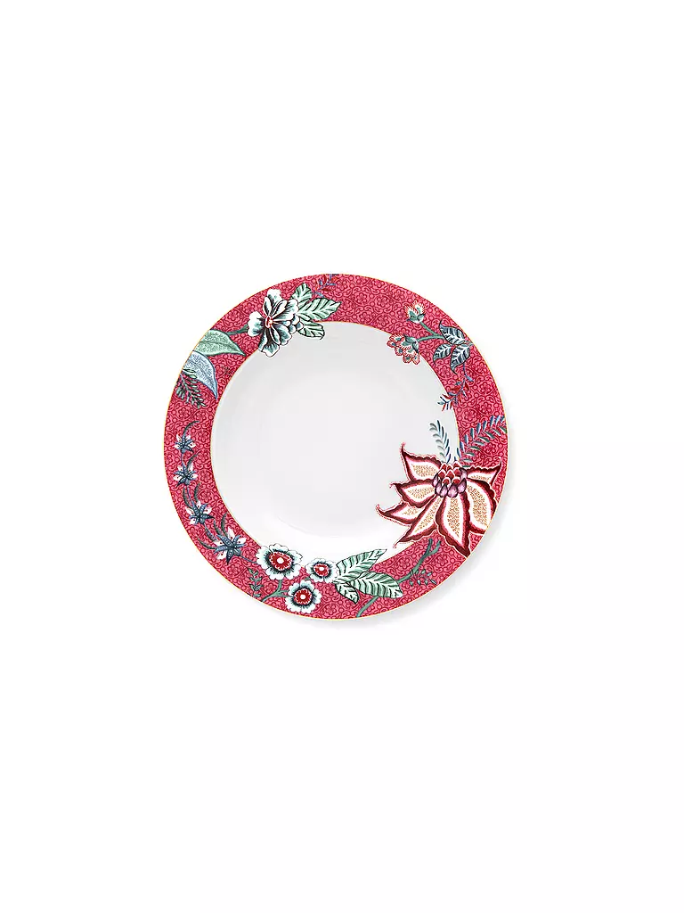 PIP STUDIO | Suppenteller 21,5cm Flower Festival Dark Pink | beere