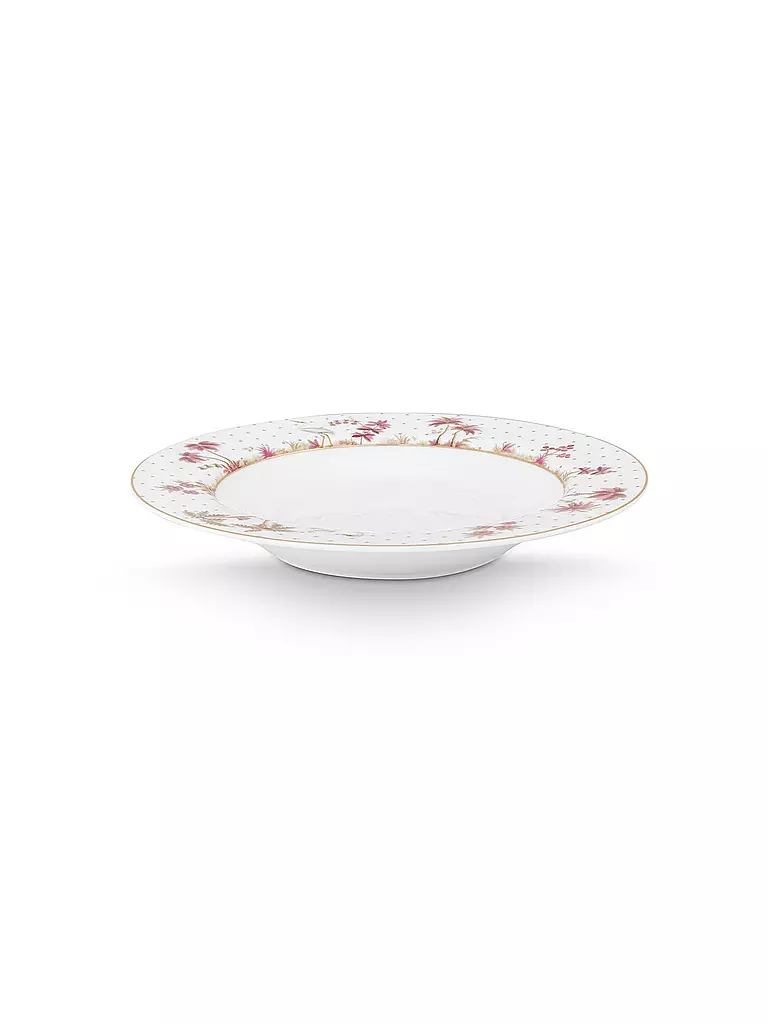 PIP STUDIO | Suppenteller 21,5cm JOLIE DOTS Gold/Pink | rosa