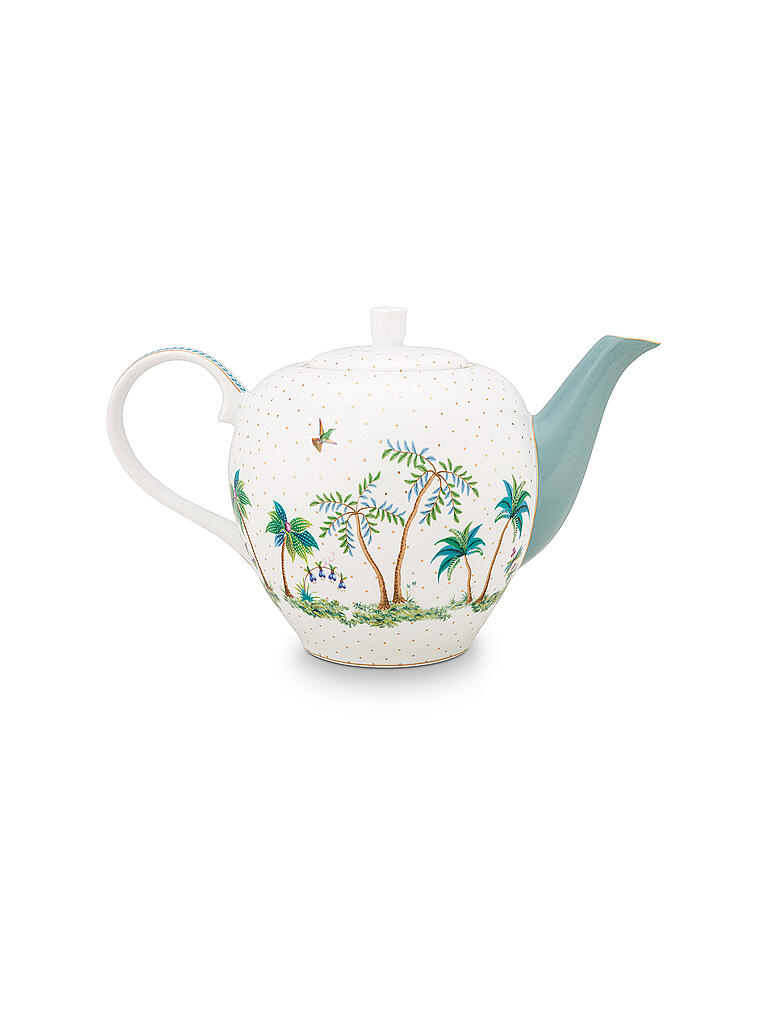 PIP STUDIO | Teekanne L 1,6l  Jolie Dots Gold | weiss